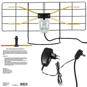 САМАЯ МОЩНАЯ DVB-T2 АНТЕННА ДЛЯ ВНУТРЕННЕГО ТЕЛЕВИДЕНИЯ ПОЛЬША MUX8 4K СИЛЬНЫЙ СИГНАЛ VAYOX