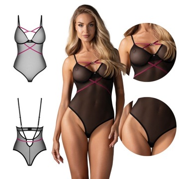 Body wyszczuplające Obsessive Novenes seksowna bielizna Plus Size XL/XXL
