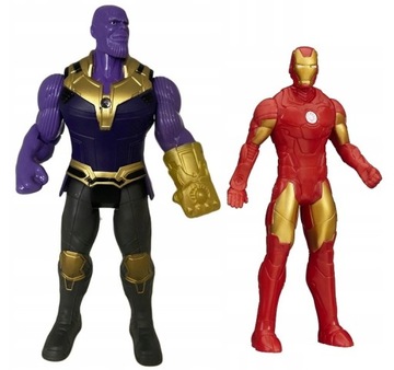 НАБОР МСТИТЕЛЕЙ ИЗ 5 ФИГУРОК ЧЕЛОВЕКА-ПАУКА ХАЛКА ТАНОСА America Gift СВЕТЯЩИЙСЯ