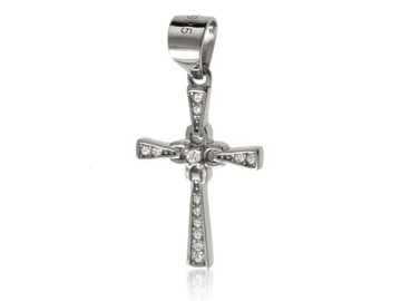 DELIKATNY WISIOREK KRZYŻ KRZYŻYK CROSS 925 w0449