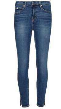 Calvin Klein Jeans obcisłe dżinsy do kostki ze średnim stanem J20J217040 26