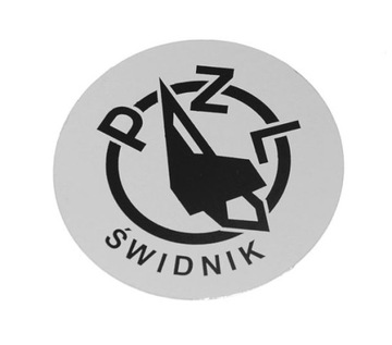Emblemat zbiornika WSK 125 PZL Świdnik aluminiowy