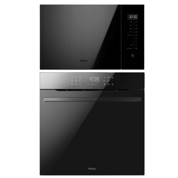 Zestaw Amica Piekarnik ED 97619VBA+ X-TYPE STEAM + Mikrofala AMMB 25E3SGVB