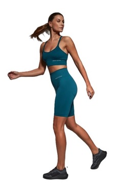 GATTA DAMSKIE SPODENKI DO FITNESSU DOPASOWANE LEGGINSY DO BIEGANIA - L