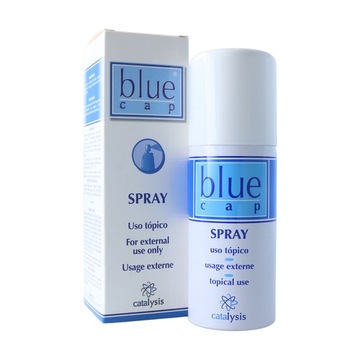 BLUE CAP SPRAY 100ML ŁUSZCZYCA AZS EGZEMA GRZYBICA SKÓRY