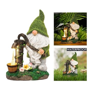 Статуи садовых гномов, работающие на солнечной энергии