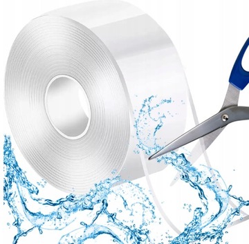 Mocna Taśma Nano Tape Wodoodporna Dwustronna 3m