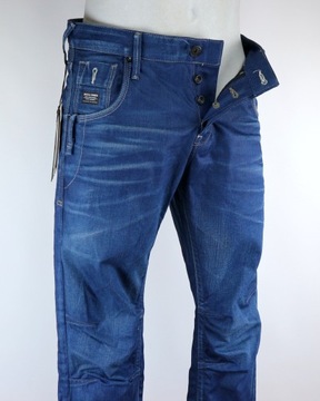 Jack & Jones Boxy Powell spodnie jeansy W31 L32 pas 2 x 42 cm