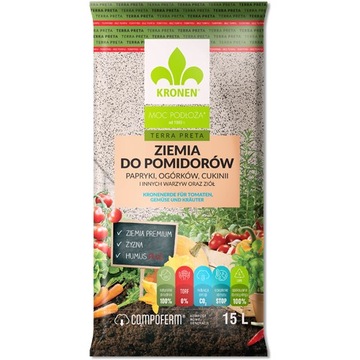KRONEN ZIEMIA DO POMIDORÓW, PAPRYKI, OGÓRKÓW 15L