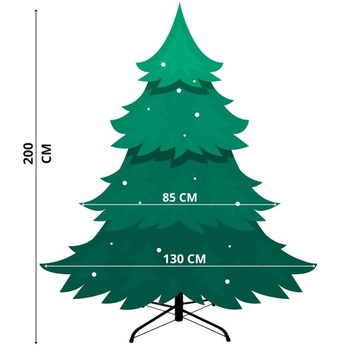 ИСКУССТВЕННАЯ РОЖДЕСТВЕНСКАЯ ЕЛЬ КАВКАЗСКАЯ ДЕЛЮКС ПЭ 200см КАК ЖИВАЯ ТОЛСТАЯ ПРЕМИУМ