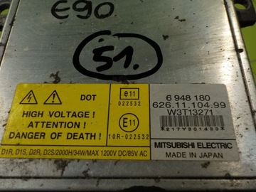 BMW 3 E90 3.0 D 08R MĚNIČ XENON LEVÝ PŘEDNÍ 6948180 626.11.104.99