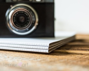 Альбом «Такса» в сложенном виде на 6 фотографий. Губная гармошка, белая.