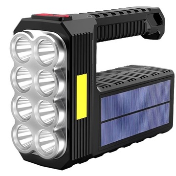 LATARKA SZPERACZ AKUMULATOROWA T6 LEDCOB USB SOLAR