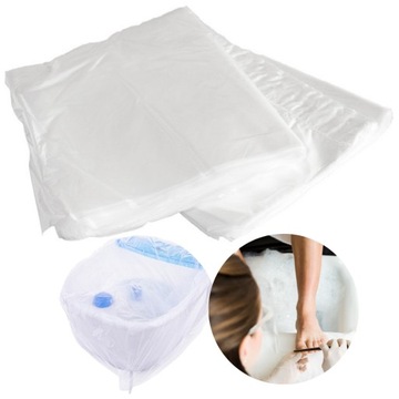 Worki foliowe jednorazowe higieniczne do miski pedicure HDPE 50x50 50szt