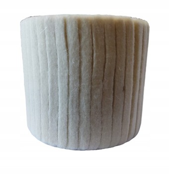 Полировальный валик Круг фетровый цилиндрический шлифовальный для полировальной машины 120 х 100 мм из шерсти