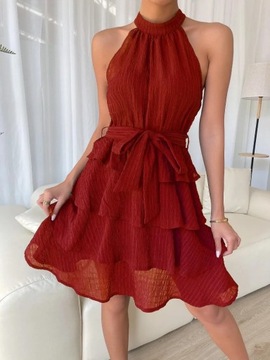 2023 Casual Spring Summer Dress Solid Color Half H