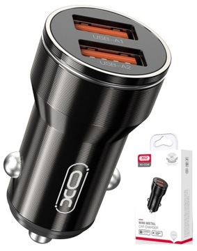 Szybka Ładowarka Samochodowa 2x USB 2,4A 2400mA do Zapalniczki Samochodu