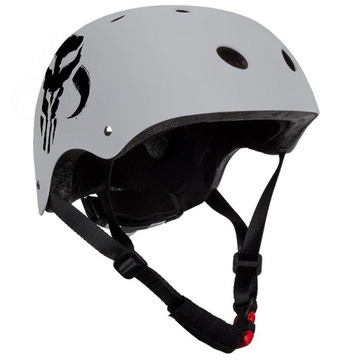 KASK DZIECIĘCY SPORTOWY OTWARTY MANDALORIAN M 52-56 cm REGULOWANY ROWEROWY