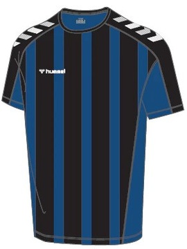 O016D12 KOSZULKA SPORTOWA T-SHIRT PASKI HUMMEL L