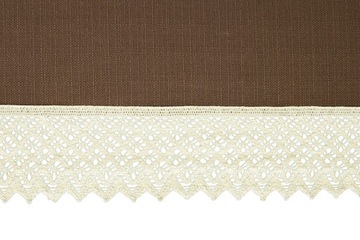 Ажурная настольная дорожка матового коричневого цвета, грязеотталкивающая, как лен, 60Х100.