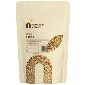 PŁATKI ŻYTNIE 1kg NATURALNIE ZDROWE