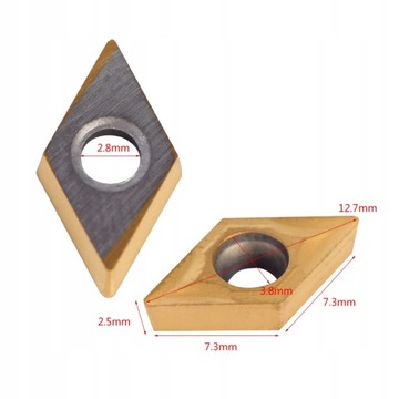 10X PŁYTKI NÓŻ TOKARSKI CNC DCMT070204-HM YBC2