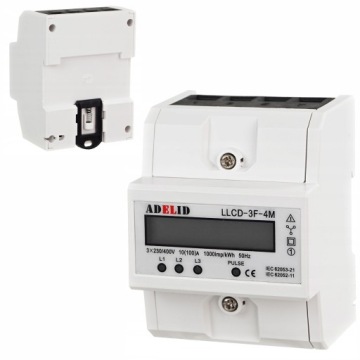 LICZNIK TRÓJFAZOWY PODLICZNIK ENERGII PRĄDU 3-FAZ