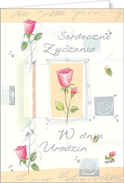 Kartki urodzinowe kartka urodzinowa subtelna KRO13