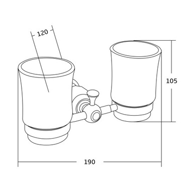 КРУЖКА ДЛЯ ЗУБНОЙ ЩЕТКИ MEXEN ESTELA РОЗОВОЕ ЗОЛОТО