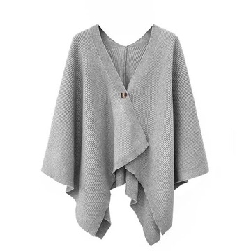 Women 2024 New Autumn Sweaters Poncho Knitting Cap