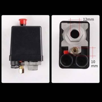 Пневматическое реле давления воздушного компрессора, регулятор, манометры, клапаны