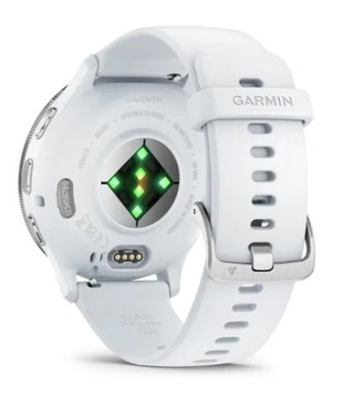 Спортивные умные часы Garmin Venu 3 White Silver White Stone 010-02784-00