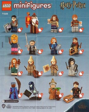 LEGO 71028 MINIFIGURES HARRY INSTRUKCJA SPIS NOWA