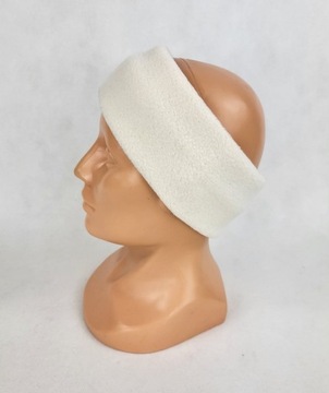 657 ПОВЯЗКА НА ГОЛОВЬ Флисовая, ширина 8 см, ЭКРУ