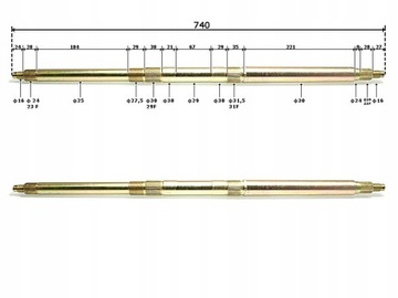 OŚKA TYŁ ATV 125 HB