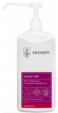Płyn do dezynfekcji rąk Velodes Soft 500ml POMPKA