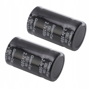 КОНДЕНСАТОР FARADA 2.7V 500F ЧЕРНЫЙ 2 ШТ.