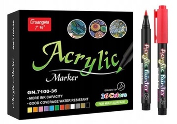 Pisaki Flamastry Mazaki AKRYLOWE 36szt