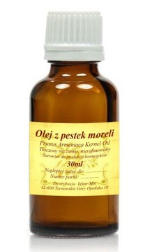 Olej z Pestek Moreli 30ml - morelowy zimnotłoczony