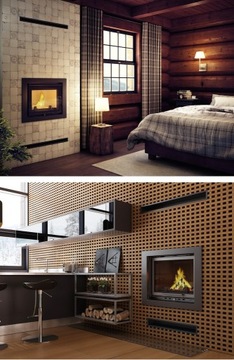 КАМИННАЯ ВЕНТИЛЯЦИОННАЯ РЕШЕТКА ЛЮФТ 6х60 мм Черный 6х60 см