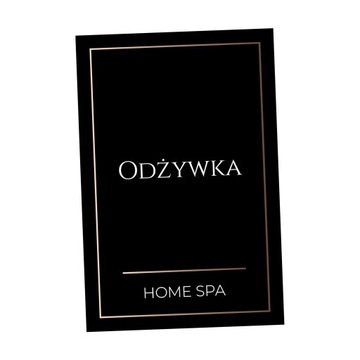 Naklejki na kosmetyki CZARNE szampon odżywka 500ml