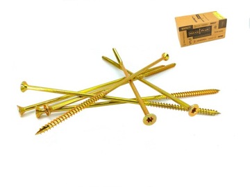 Wkręty ciesielskie stożek TORX 6x200 100szt+BIT