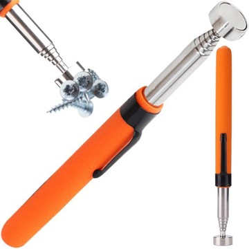 ТЕЛЕСКОПИЧЕСКИЙ МАГНИТНЫЙ ЗАХВАТ СИЛЬНЫЙ, ДЛИННЫЙ, 72 СМ С ЗАЖИМОМ