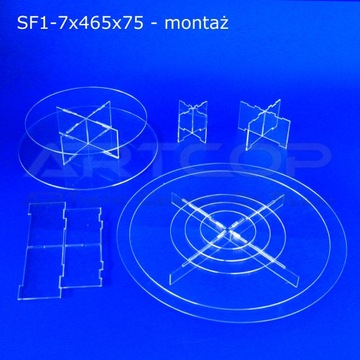 Многоярусный стенд из ПЛЕКСИ, ПЛЕКСИ, Дисплей h=50см
