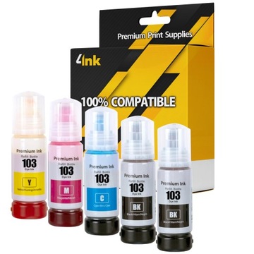 5x TUSZ DO EPSON ECOTANK L3110 L3150 L3151 L3160