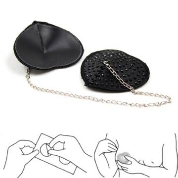 1 пара сексуальных наклеек для пирожков, женское нижнее белье