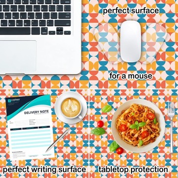 Защитный коврик 90х45 для письменного стола Kolorowe Elementy