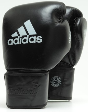 Rękawice bokserskie Adidas Thailand Muay Thai skóra skórzane czarne