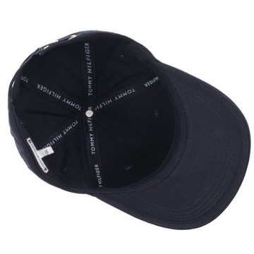 Czapka z daszkiem Tommy Hilfiger Essential Flag Cap Granatowa