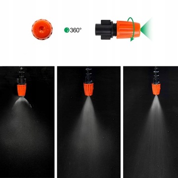 НАБОР САДОВОЙ ВОДНОЙ ЗАВЕСЫ 15 м ТУМАННЫЙ ДОЖДЕВАТЕЛЬ садовый душ 20 форсунок